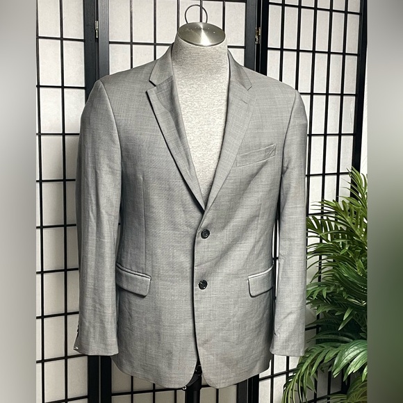 Tommy Hilfiger Wool Light Gray Sport Coat Mens 40R